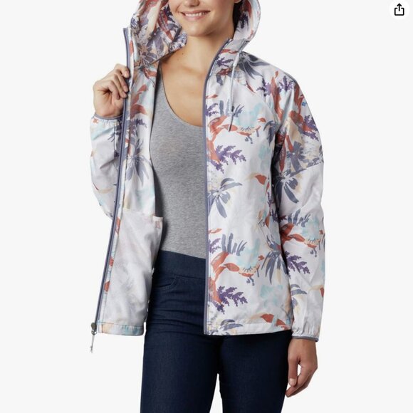 🚨 50% OFF BUNDLES! ENDS 12/7 🚨 NWOT Columbia Women's Side Hill Print Windbreaker - Picture 2 of 12